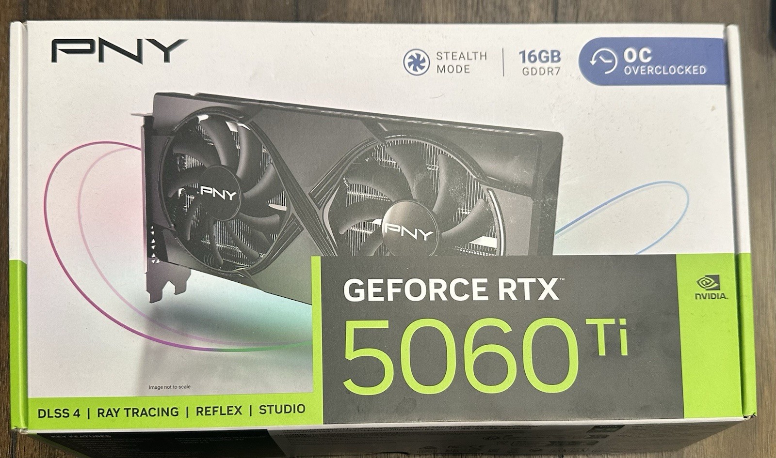 PNY NVIDIA GeForce RTX™ 5060 Ti OC Dual Fan Graphics Card 16GB GDDR7 128-bit™