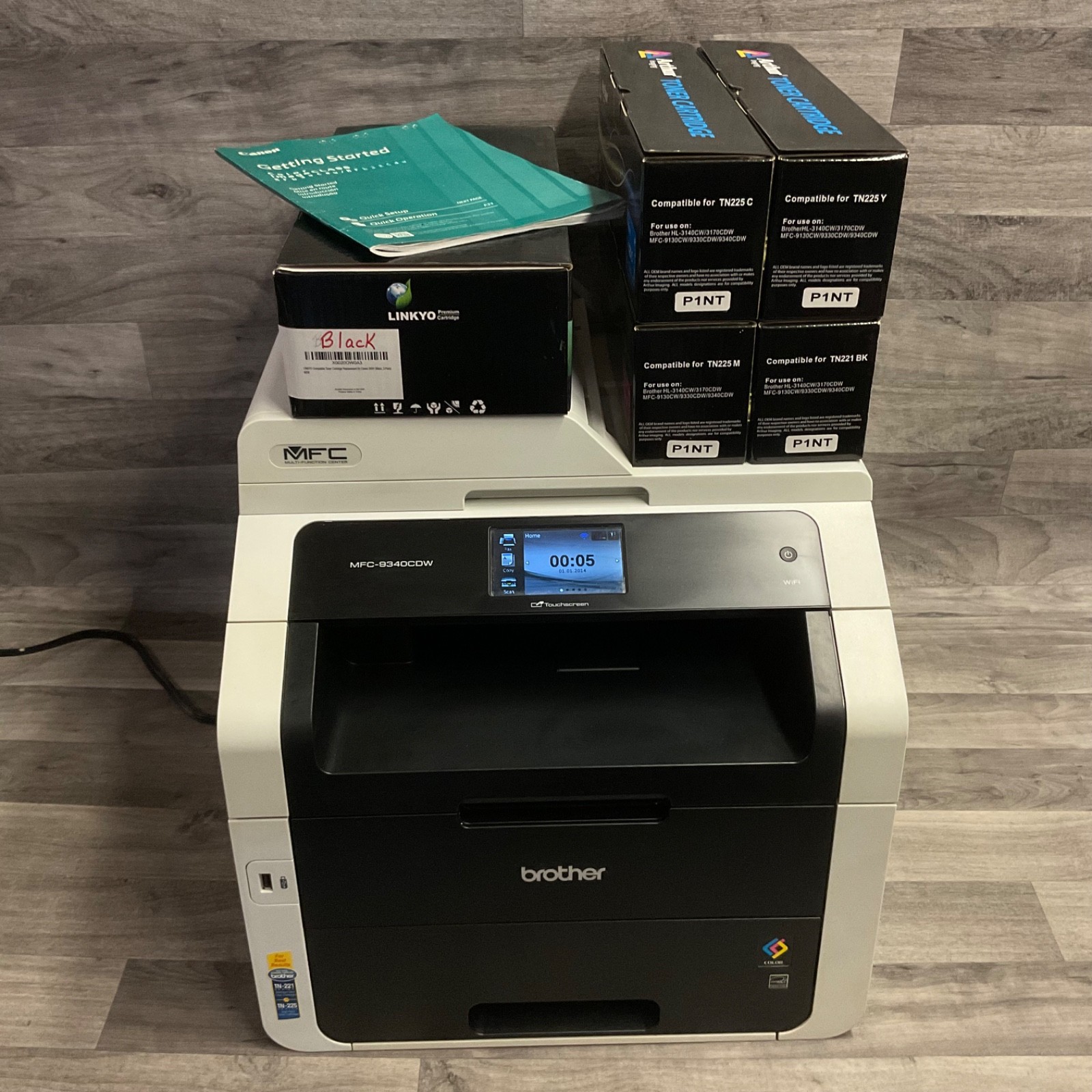 Brother MFC-9340CDW Digital Color All-in-One Wireless Duplex Printer w/ Toner