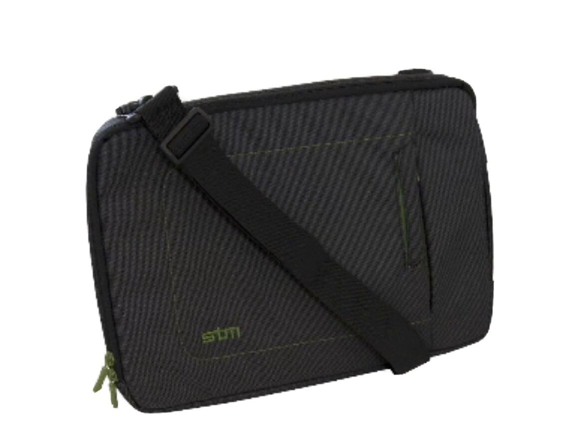 STM Laptop Bag Sleeve for 13" Screens Black/Green Brand NIB