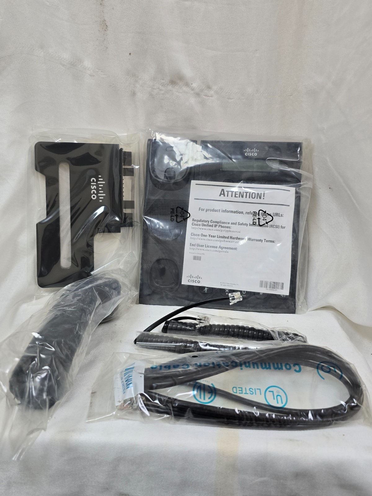 Cisco CP-6921-C-K9= Unified IP Phone 6921 Charcoal Standard Handset NIB Sealed