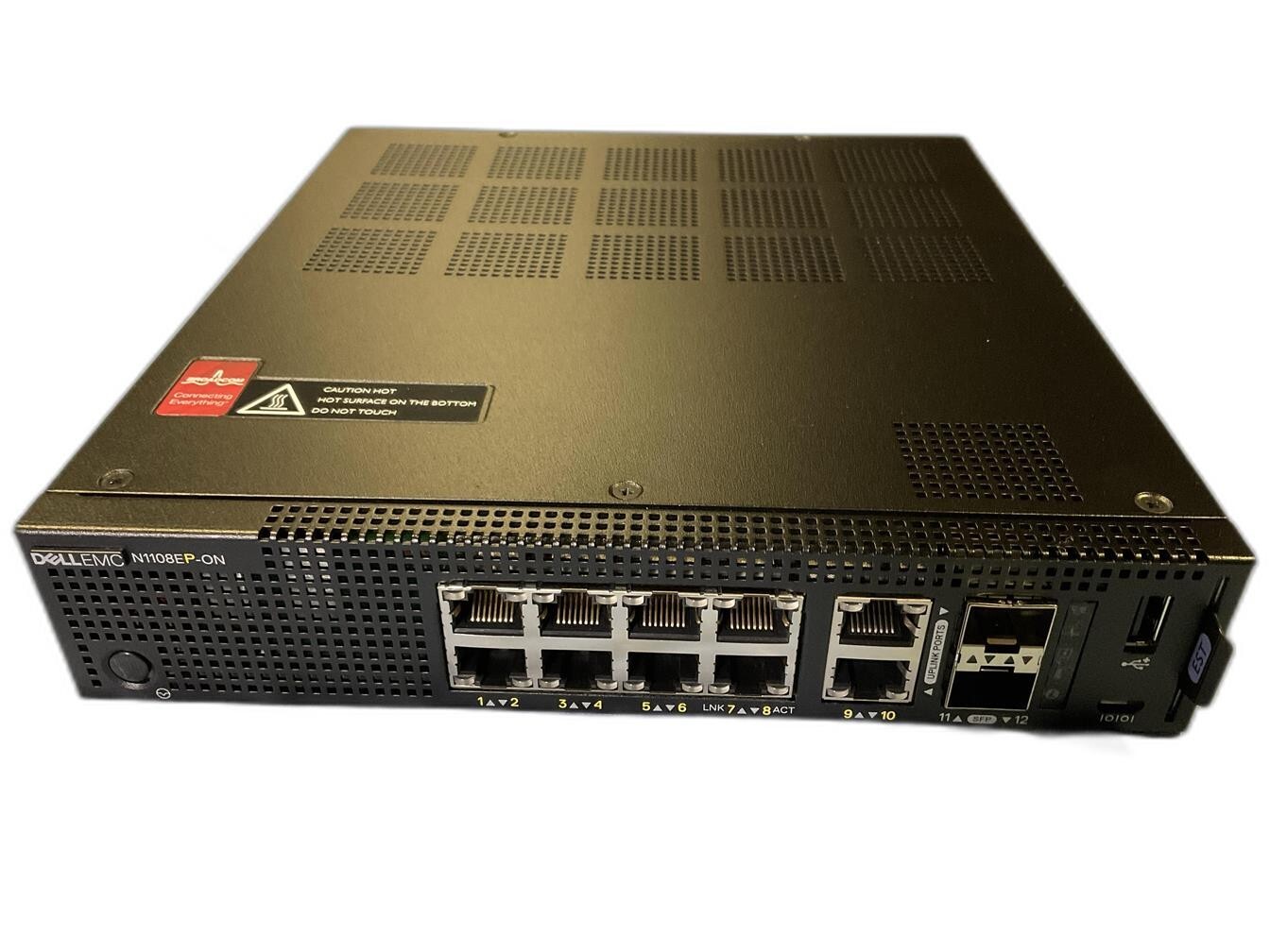 Dell  EMC HK2G1 , YXHXC, N1108EP-ON PoE Switch 8 x 1GbE RJ45 2x GbE SFP 210-ARUK