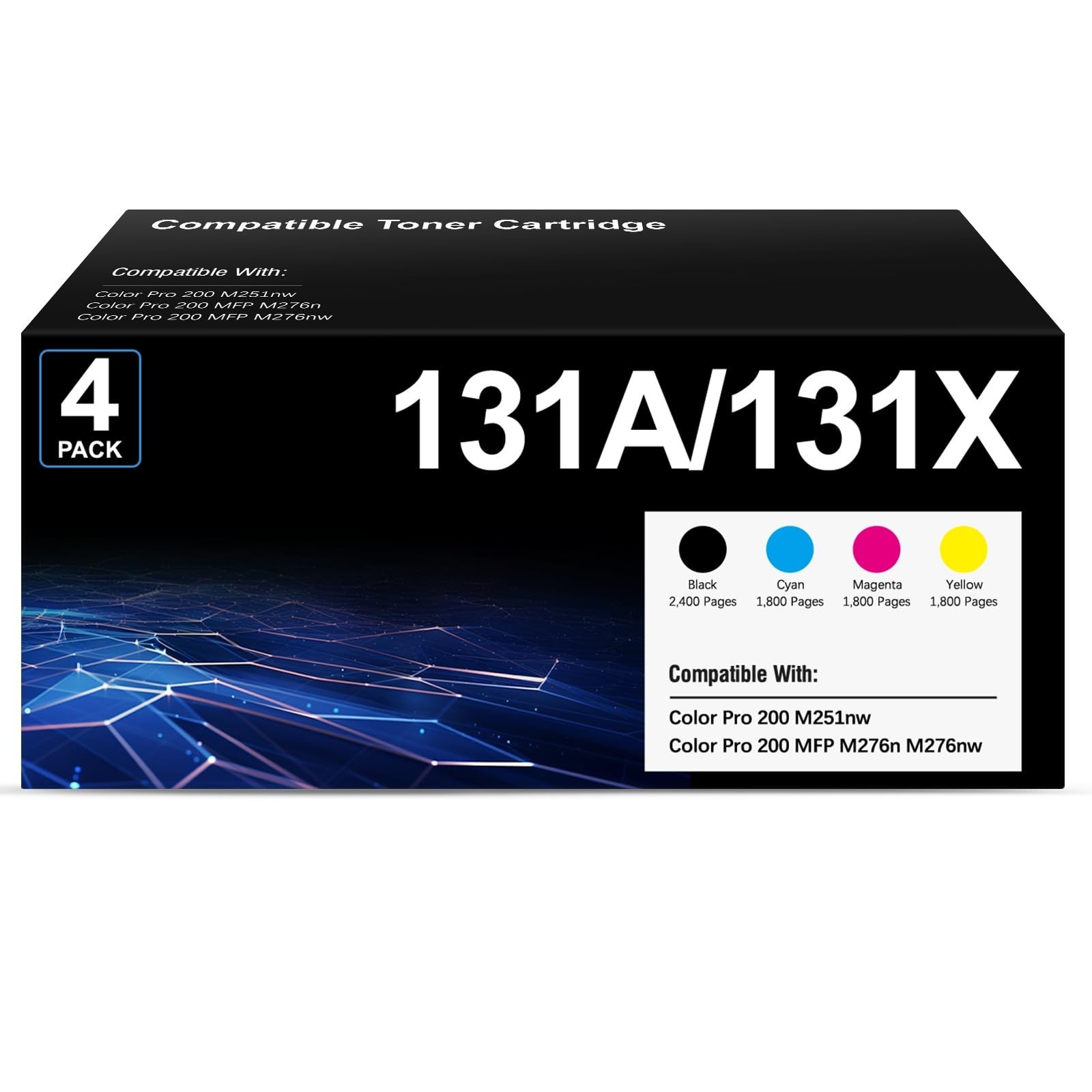NEW 131A 131X Replacement Toner Cartridge High Yield CF210A CF210X for Pro HP