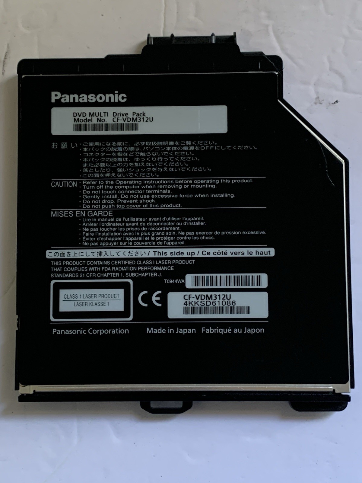 Genuine Panasonic ToughBook CF-31 DVD Multi-Drive CF-VDM312U Tested Working
