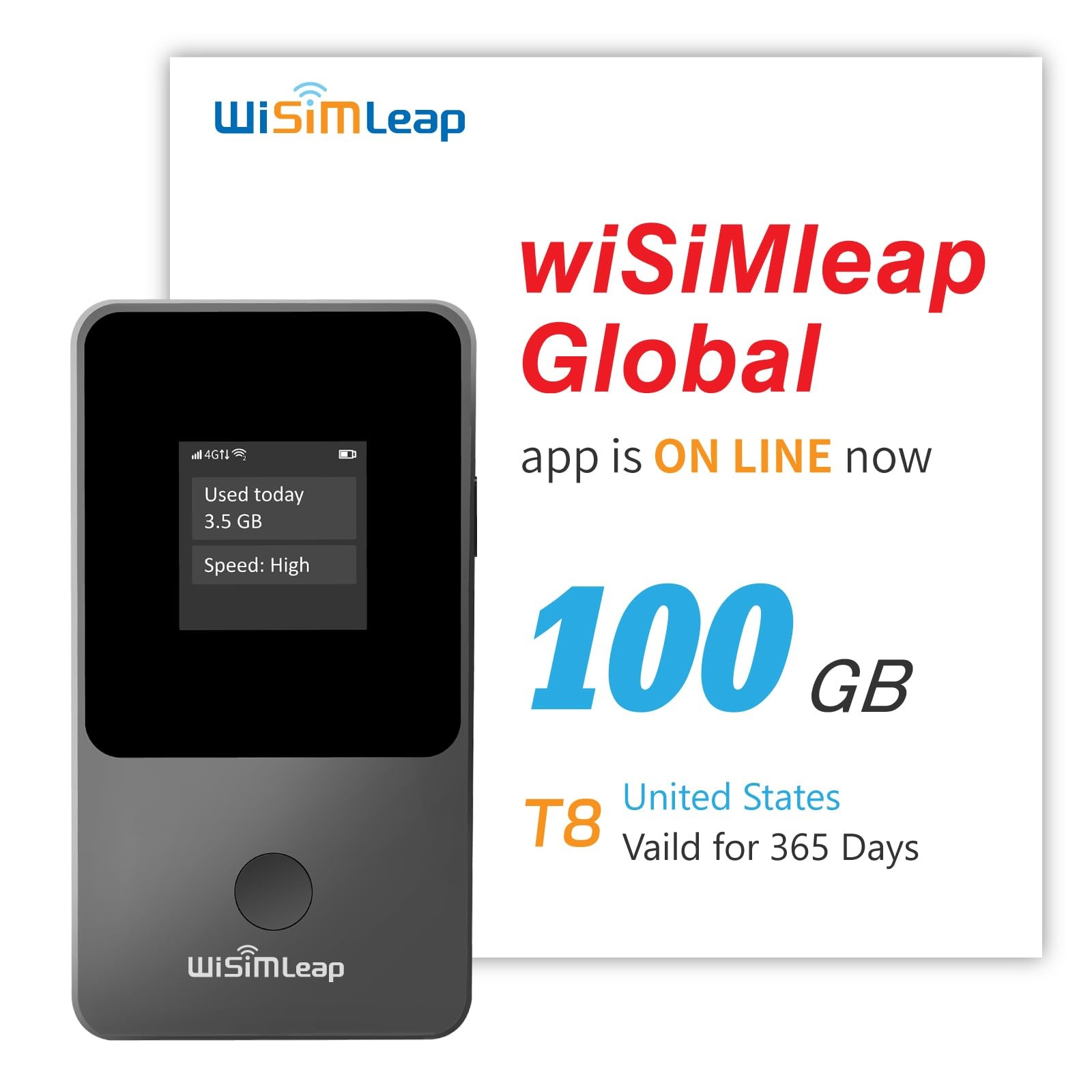 Global Travel Mobile Hotspot Device 4G Pocket Router No Roaming fee Built-in SIM