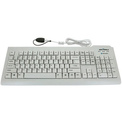 Seal Shield Silver Seal Glow Waterproof Keyboard Long Cable SSWKSV207GL