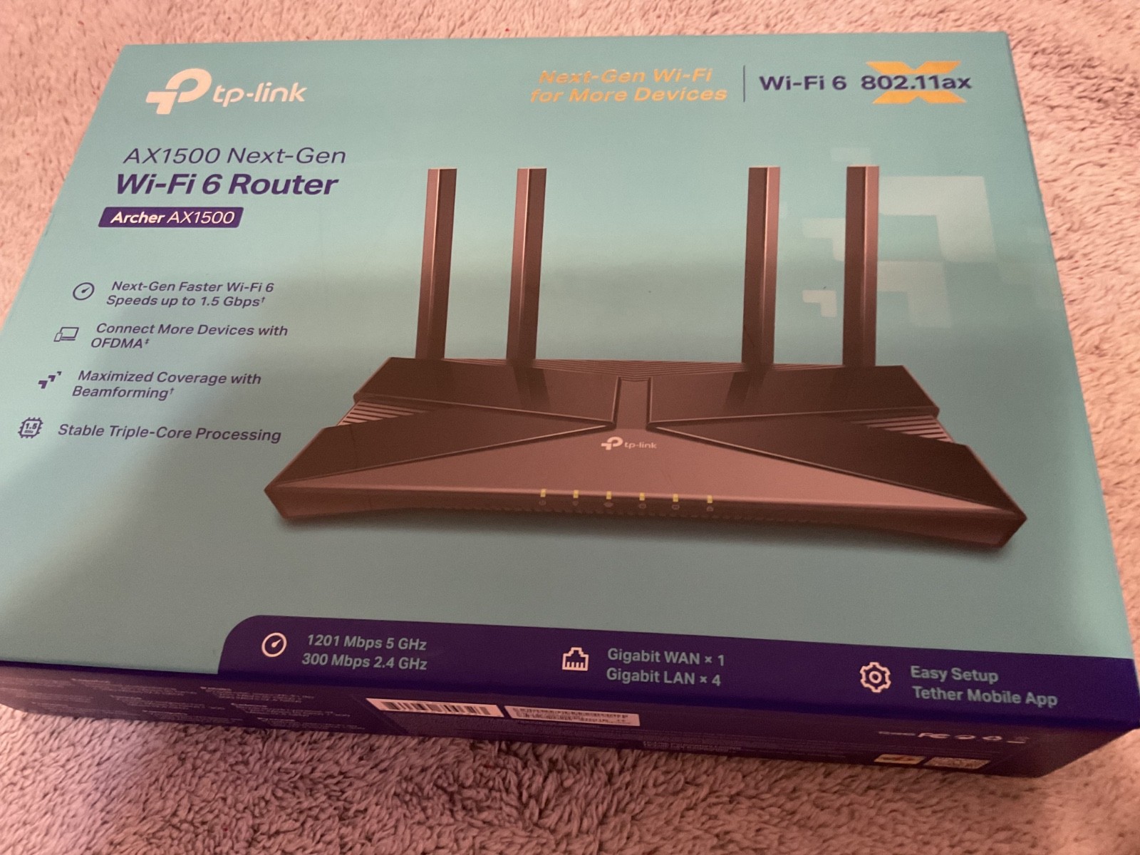 TP-LINK Archer AX1500 1200 Mbps 4 Port Wireless Router