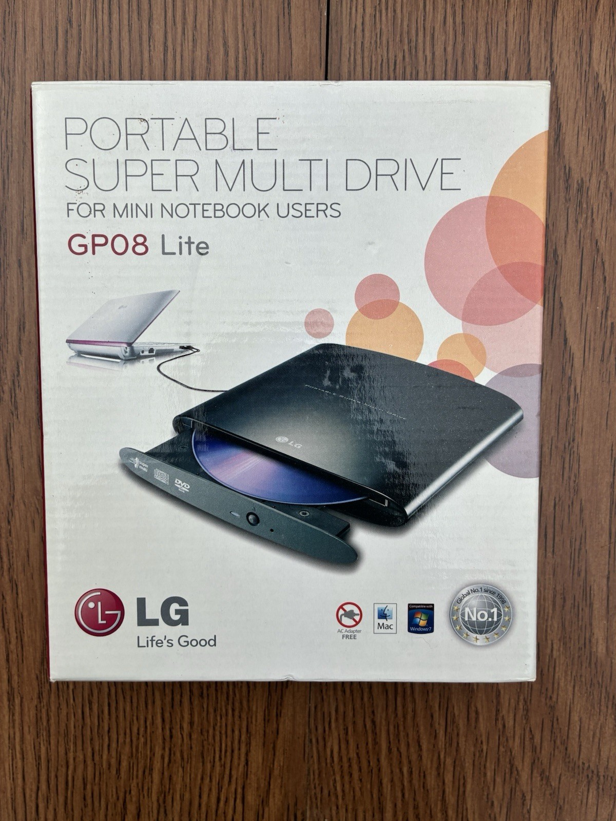 LG Portable Super Multi Drive GP08 Lite USB 2.0 GP08NU6B Notebook