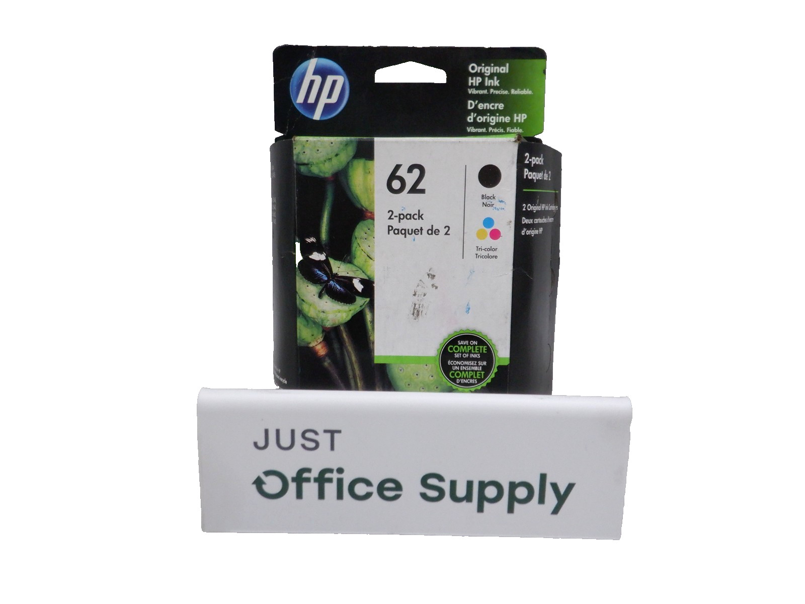 Genuine HP 62 Black -Tri-Color 2-pack N9H64FN Ink Cartridge 