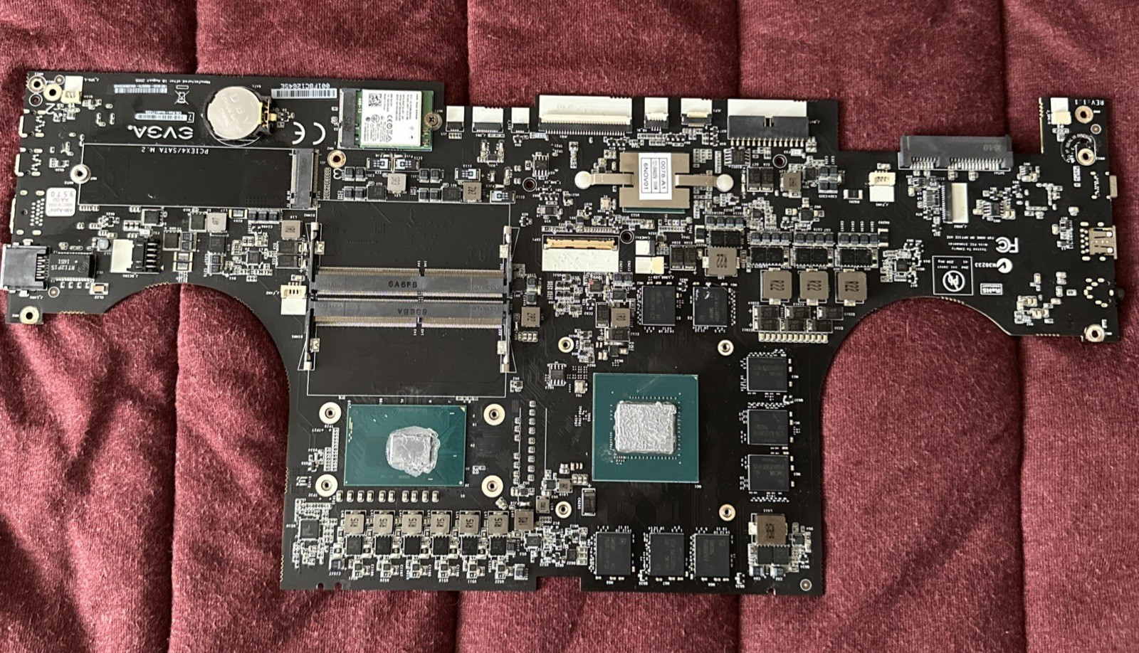 EVGA SC17 Gaming Laptop GTX 1070 Motherboard - Parts From Laptop As-Is Untested