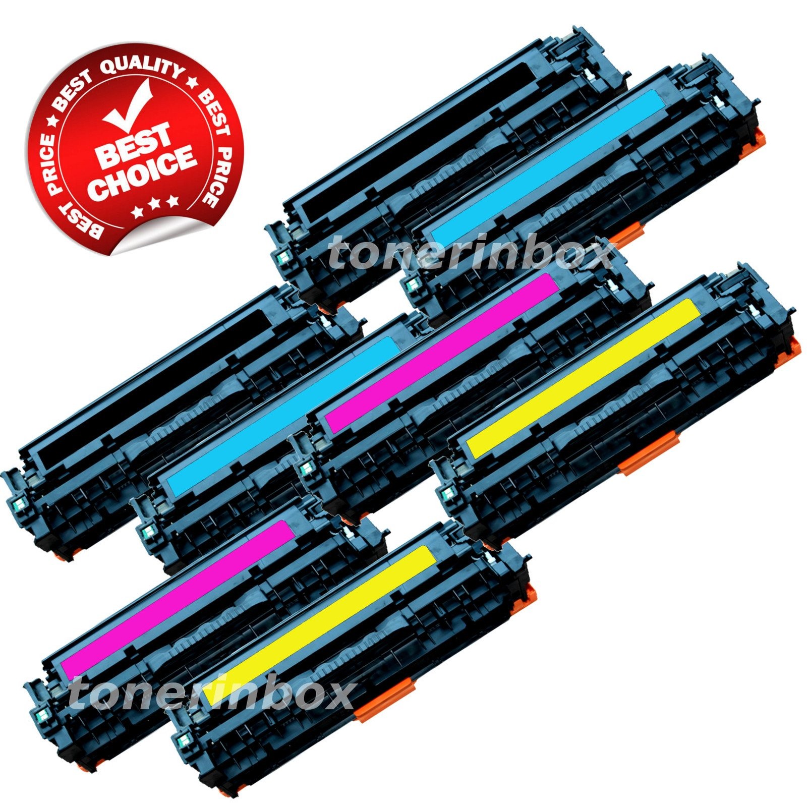 8pk Compatible 131A CF210A CF211A CF212A CF213A Toner For Laserjet M251nw M276nw