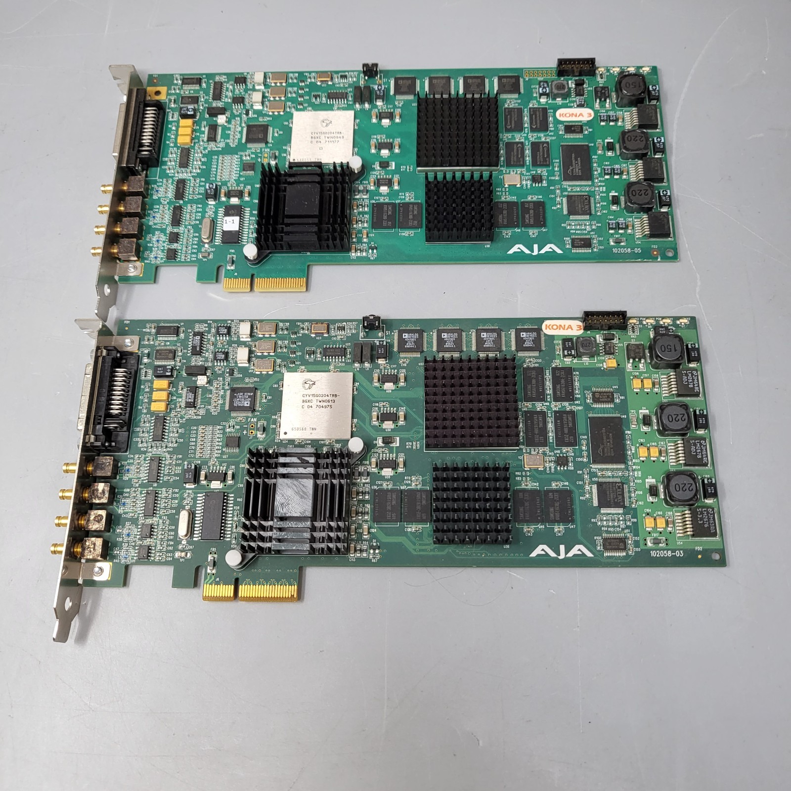 Lot of 2 AJA Kona 3 PCIe HD SDI Video Capture Playback Cards K3G-Box Compatible