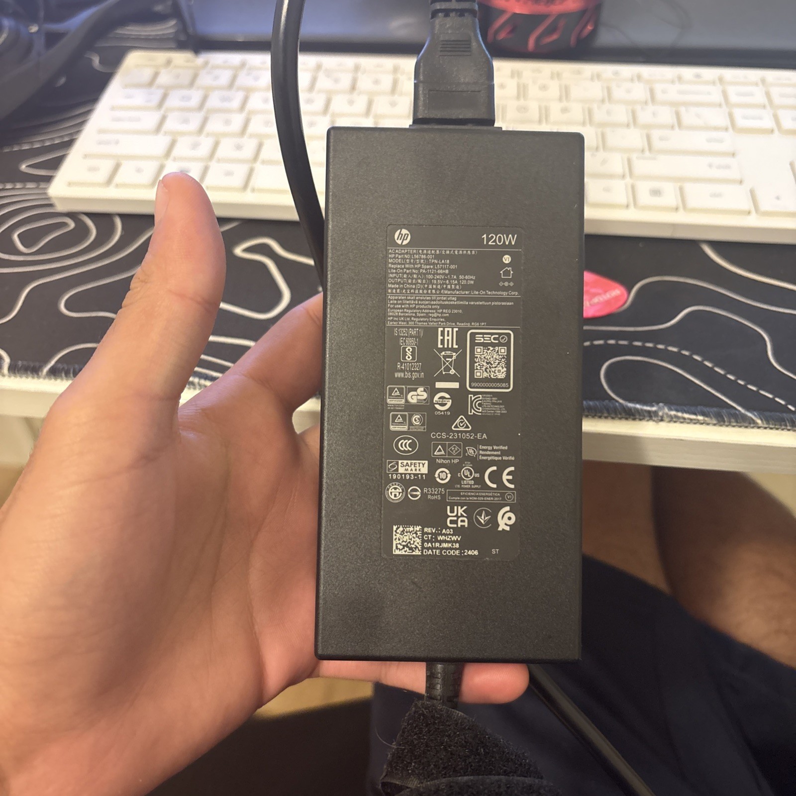 OEM Genuine 120W HP AC Adapter 19.5V 6.15A Charger 918341-800 7.4mm Big Tip