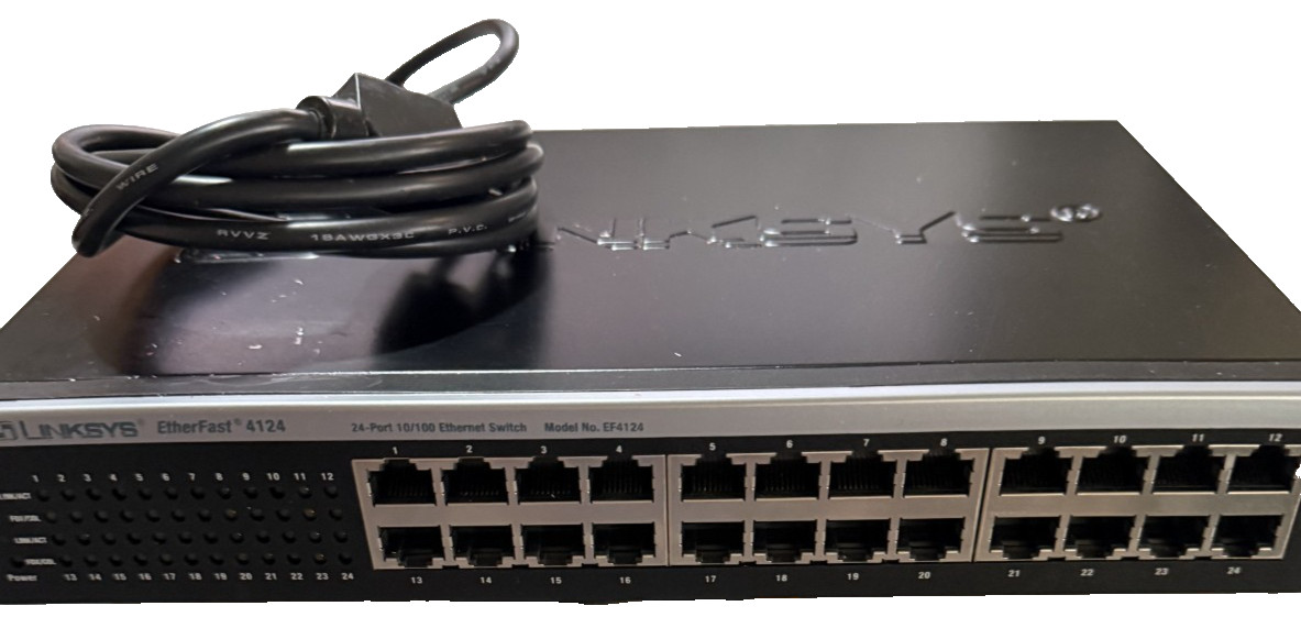 Linksys EtherFast 4124 24-Port 10/100 Ethernet Switch EF4124