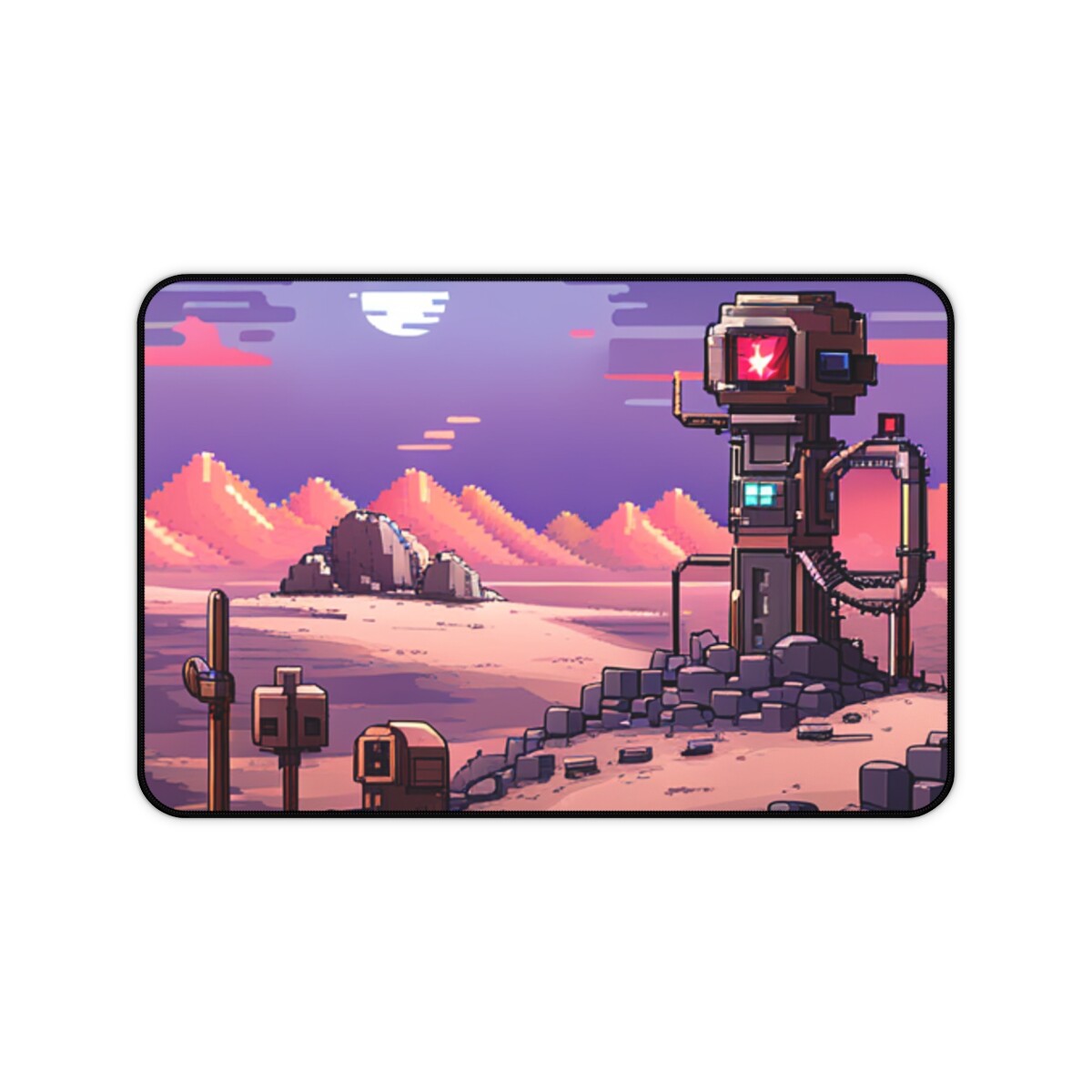 "Wasteland" Pixel art themed Gaming Desk Mat