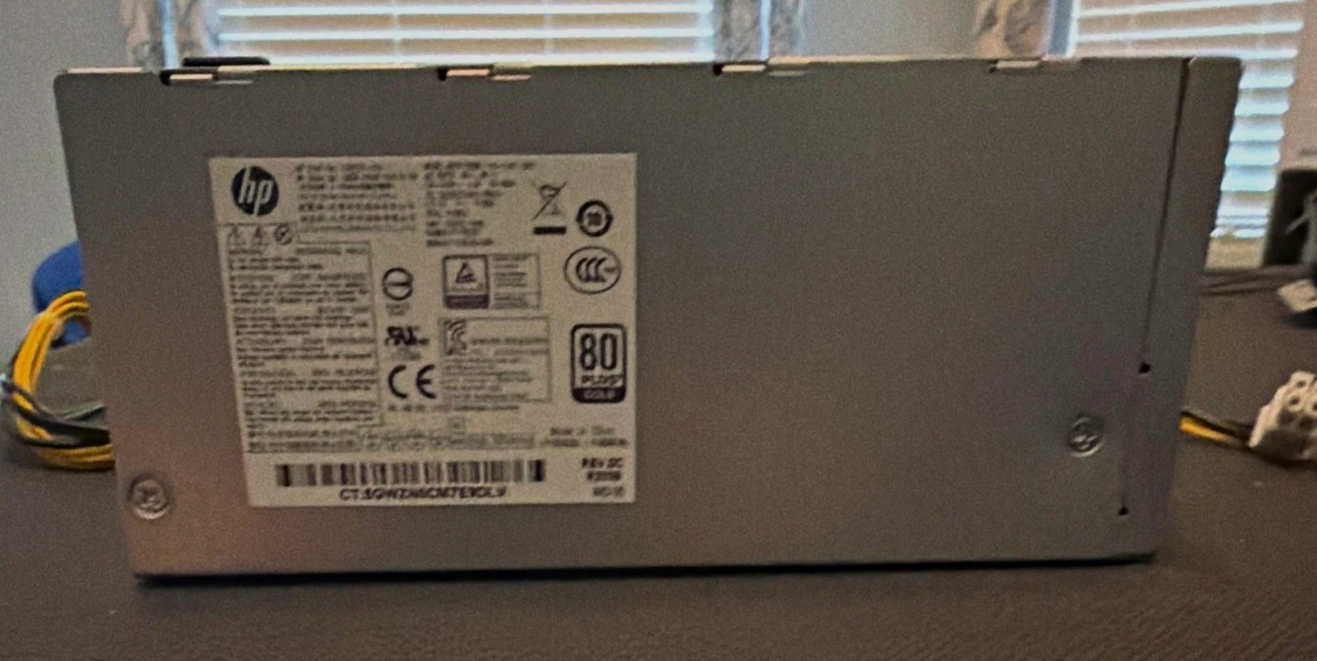 HP 180W 80 PLUS Silver PSU DPS-180AB-20 A for ProDesk 400 G2 SFF