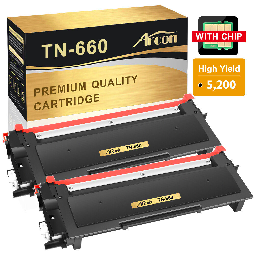 2 Pack HY TN660 Toner Compatible With Brother MFC-L2700DW HL-L2300D DCP-L2540DW