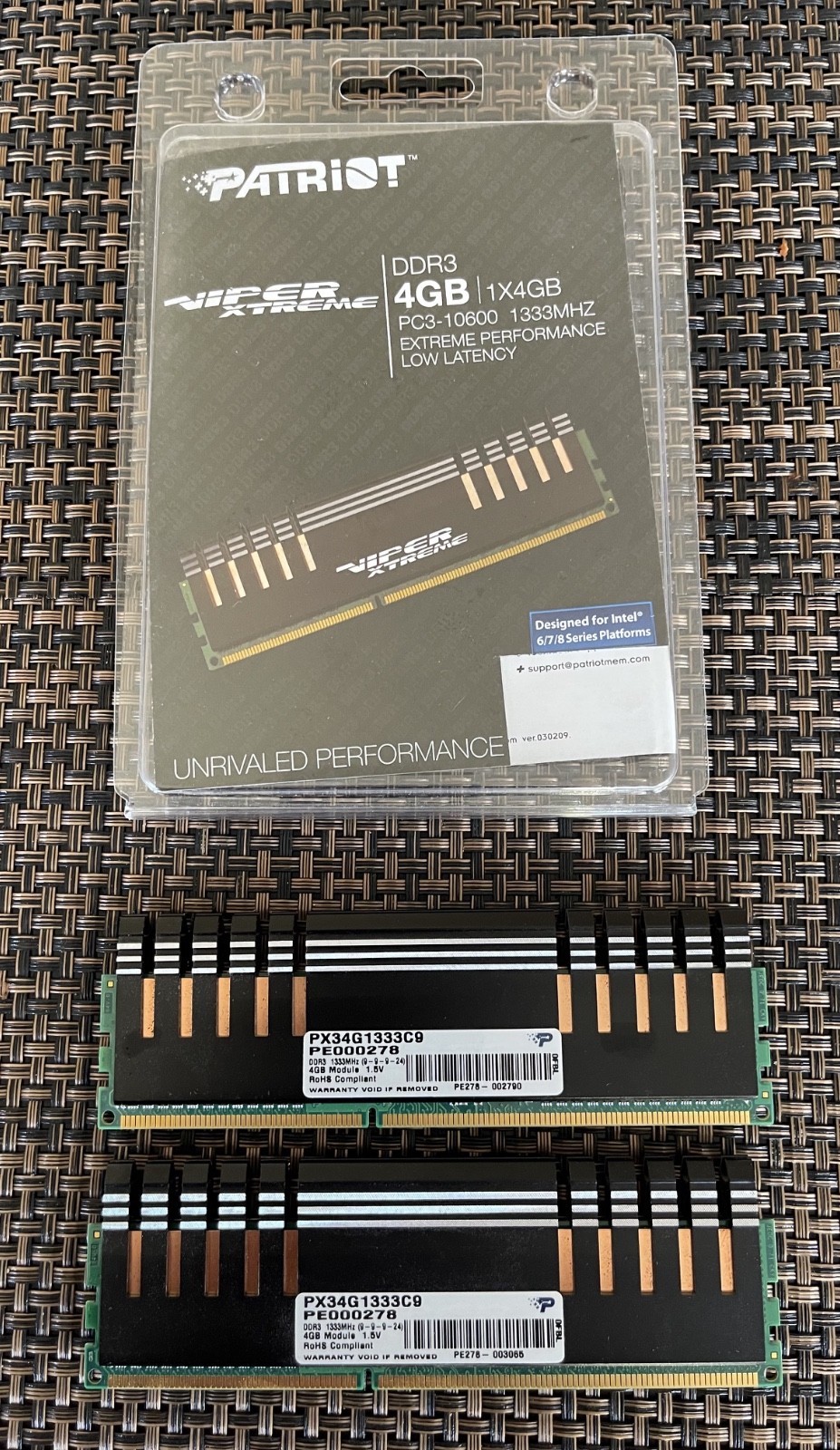 Patriot Viper Extreme DDR3 4GB PC3-10600 1333MHZ