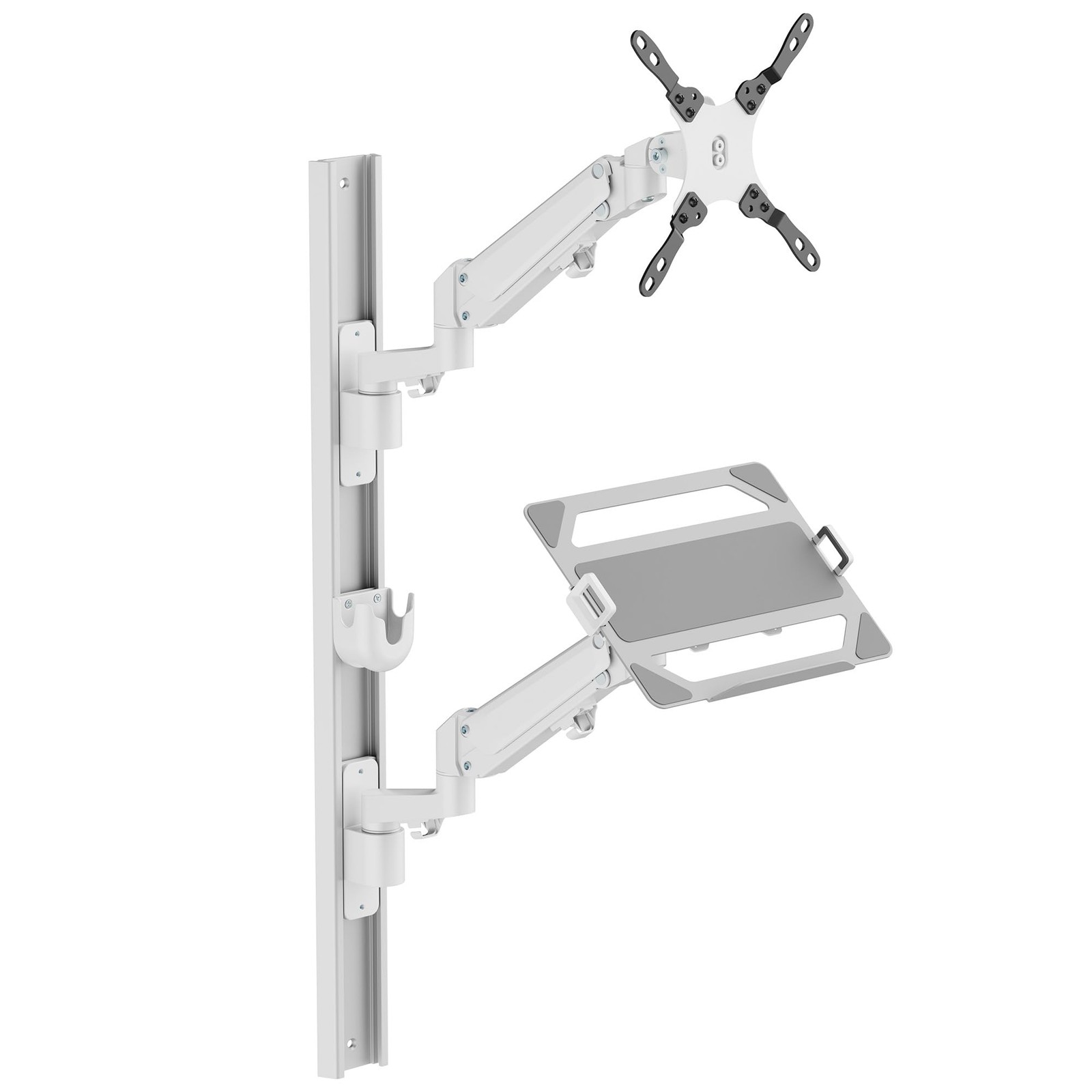 ZeboZap ZLTV8022 Wall Monitor Mount with Keyboard Tray | Fits 17 to 43 Inch |...