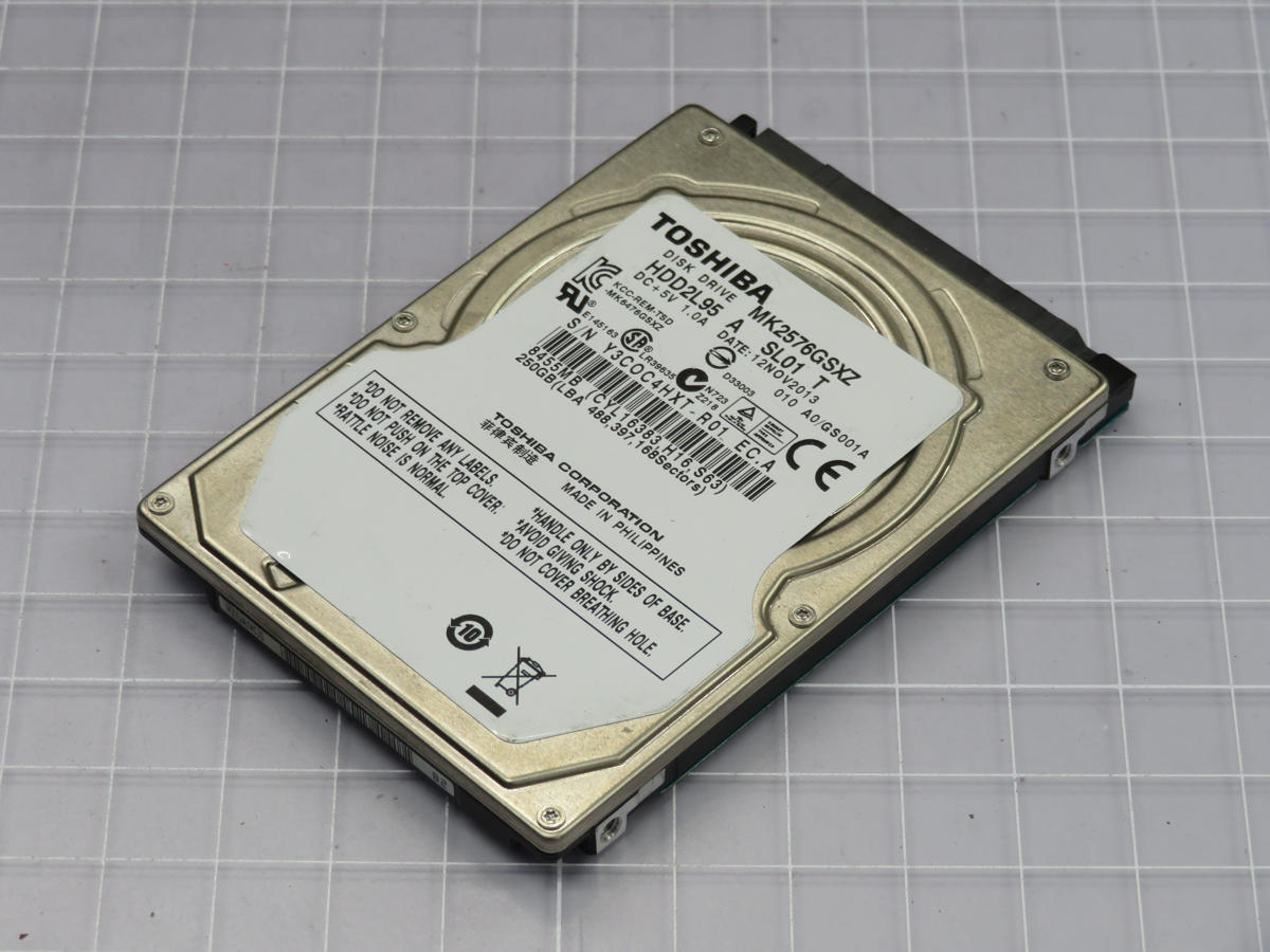 TOSHIBA MK2576GSXZ HARD DRIVE T211773