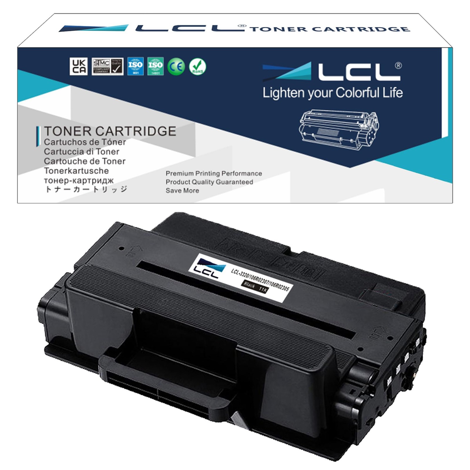 Toner Cartridge for Xerox Phaser 3320 106R02307 106R02305 11000 Pages 3320DNI...