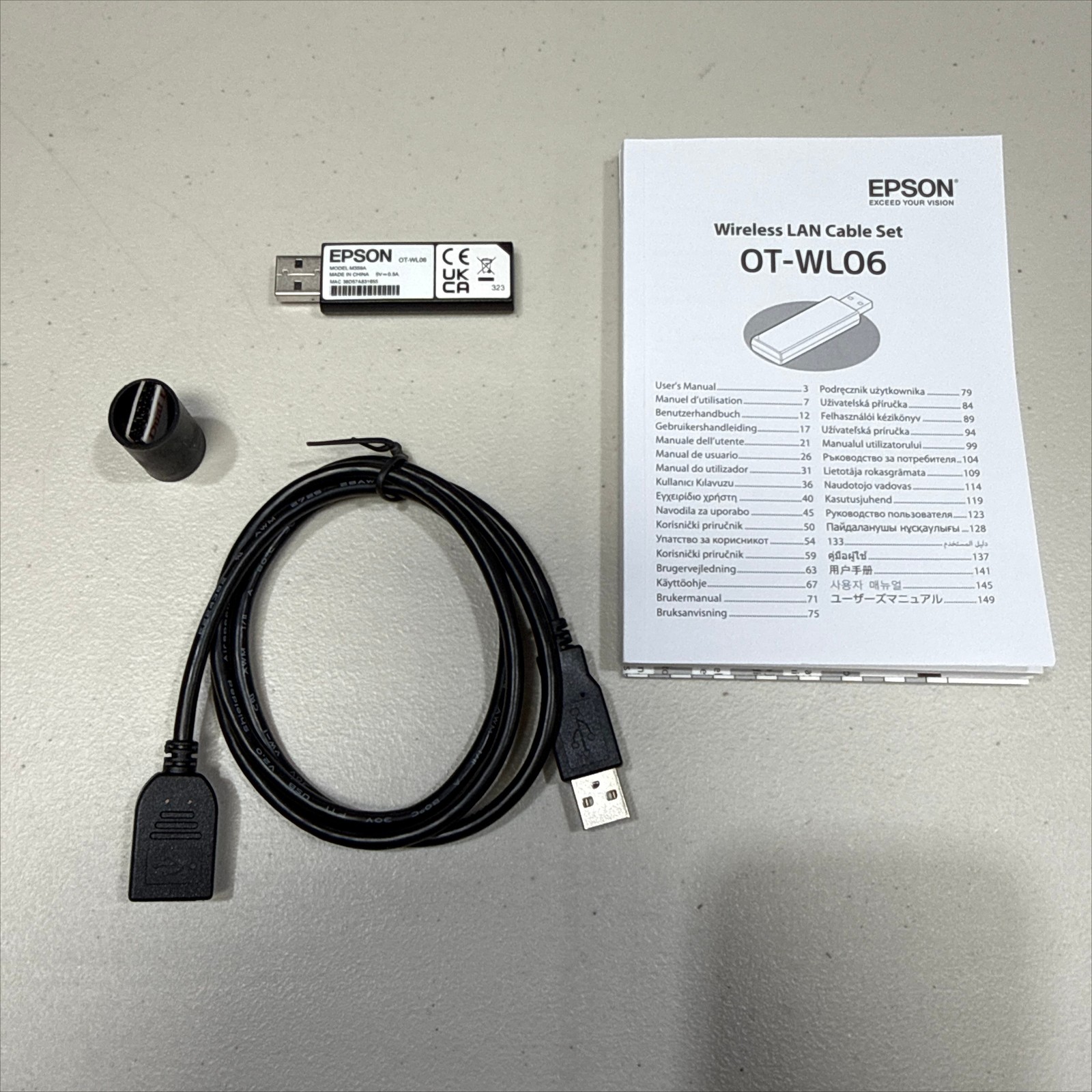 New USB Wi-Fi Dongle 2.4/5GHz OT-WL06 M359A For EPSON Printer TM-T20III TM-m30II