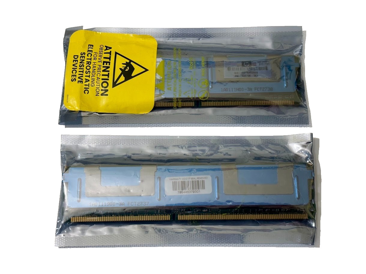 HP 8GB (2x4GB) 2RX4 PC2-5300F DDR2-667MHZ FB DIMM ECC