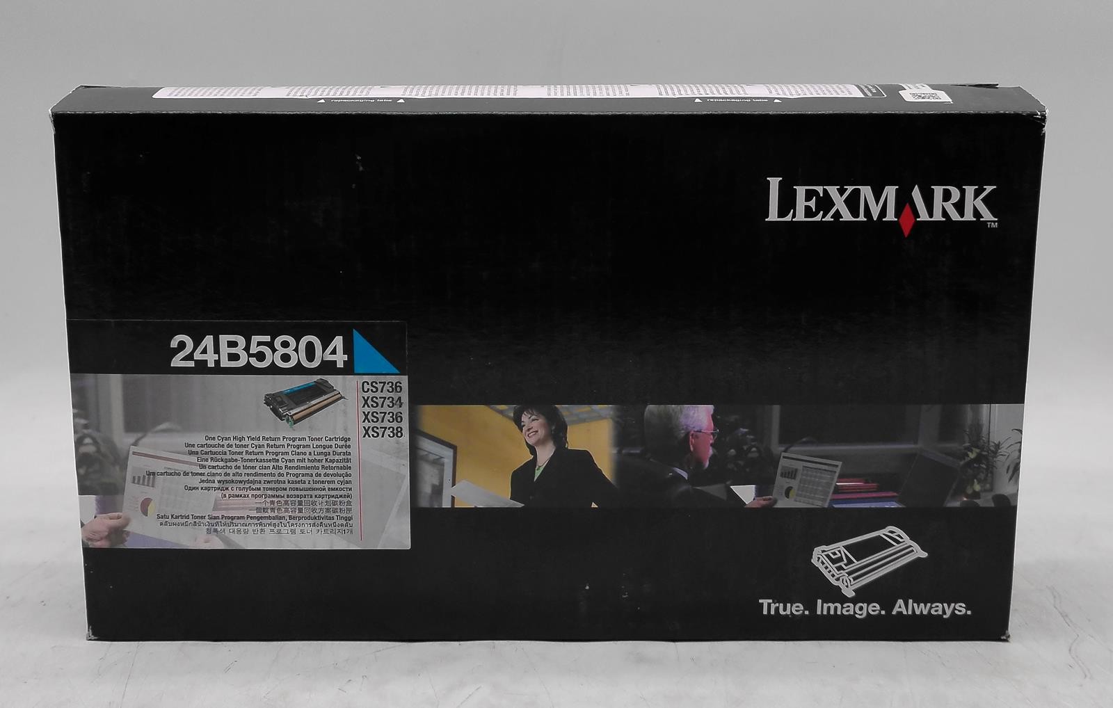 NEW GENUINE LEXMARK 24B5804 CYAN TONER CARTRIDGE