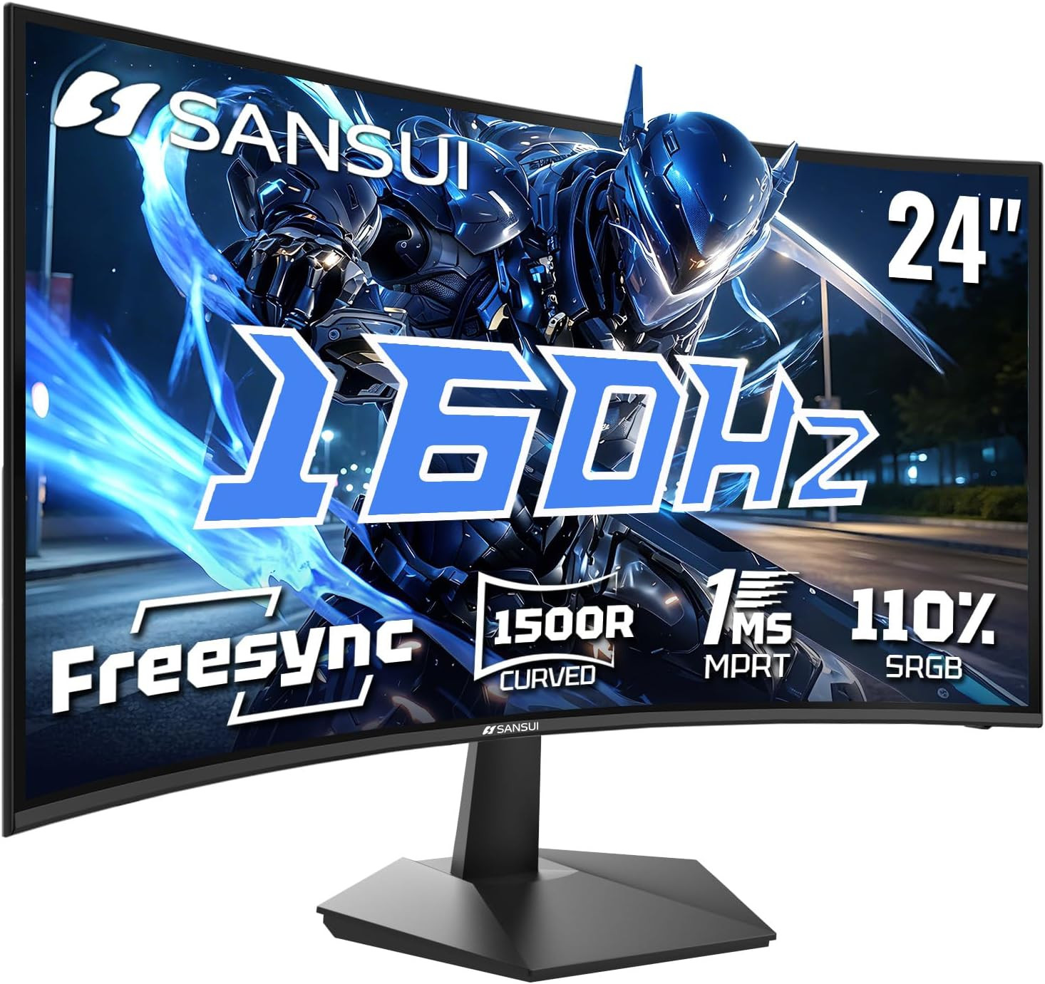 24 Inch Curved 160Hz Gaming Monitor,1500R Curved Gaming Monitor