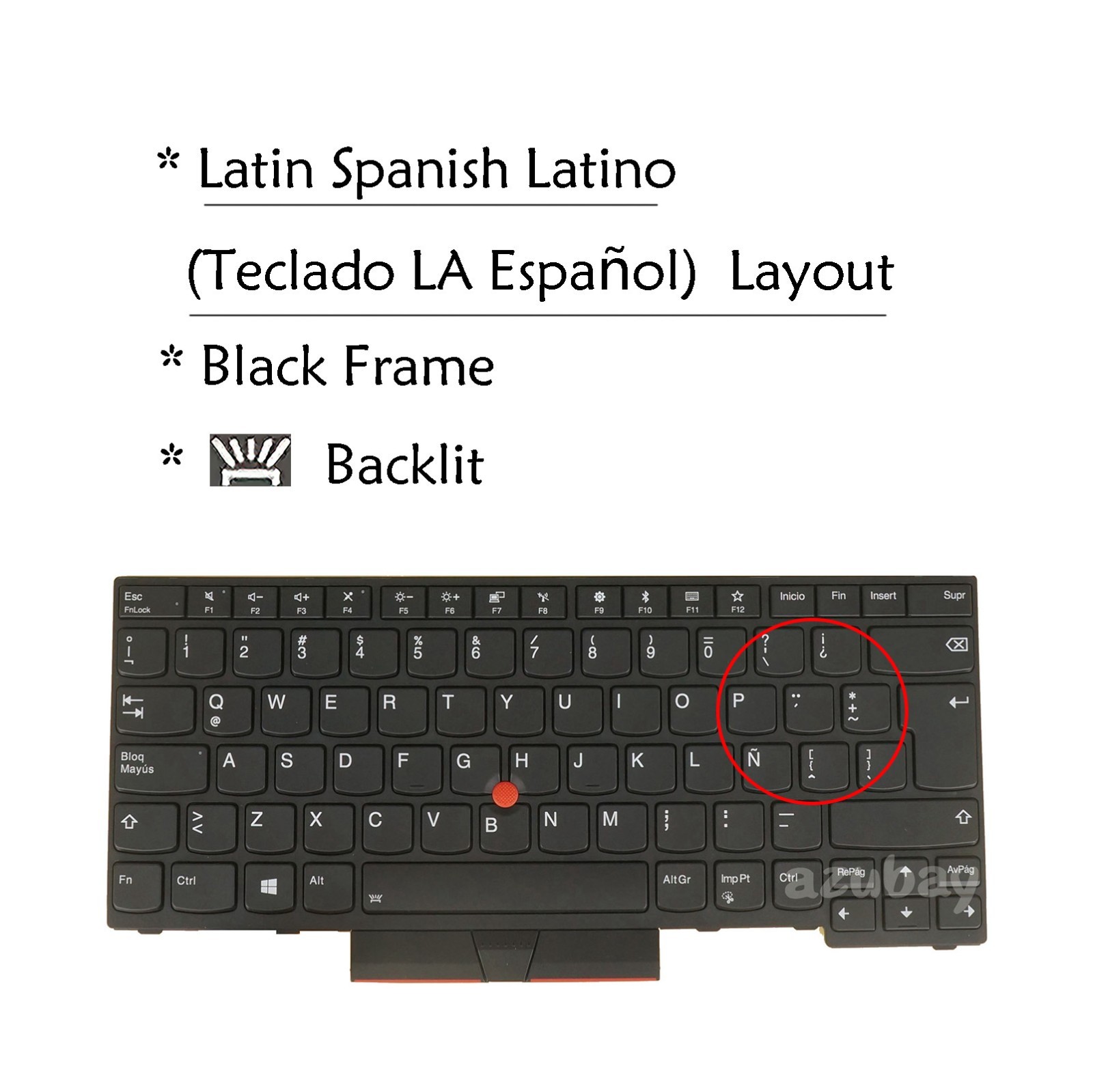 Teclado Español LA For ThinkPad E480 E485 E490 E495 T480s T490 T495 P43s Backlit