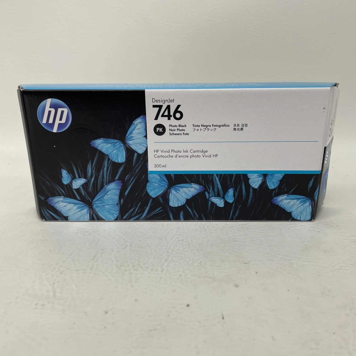 New HP 746 Photo Black 300ml Ink Cartridge P2V82A DesignJet