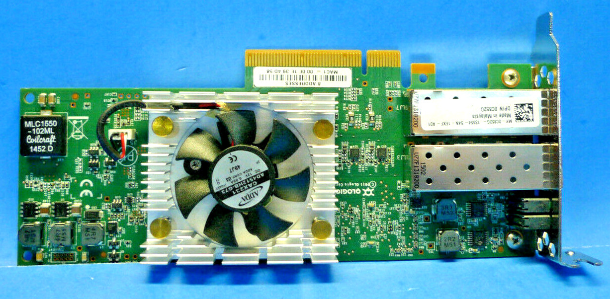 QLogic QLE8262L 2-Port 10Gbps PCIe Low Profile Network Adapter Dell C852G