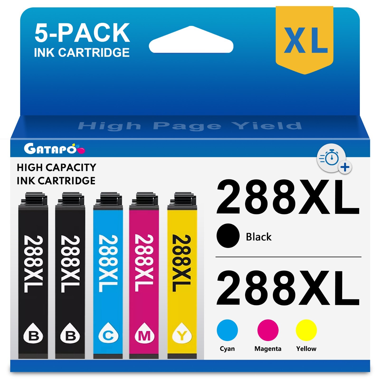 288XL Ink Cartridge for Epson 288-XL Expression home XP-340 XP-430 (5PK)