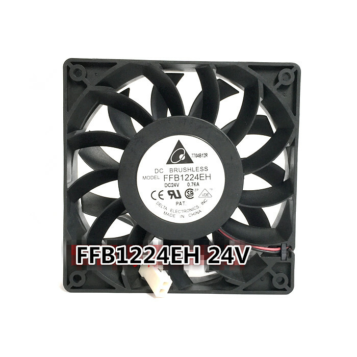 Delta FFB1224EH DC24V 0.76A 12025 2-wire Inverter Big Violent Fan