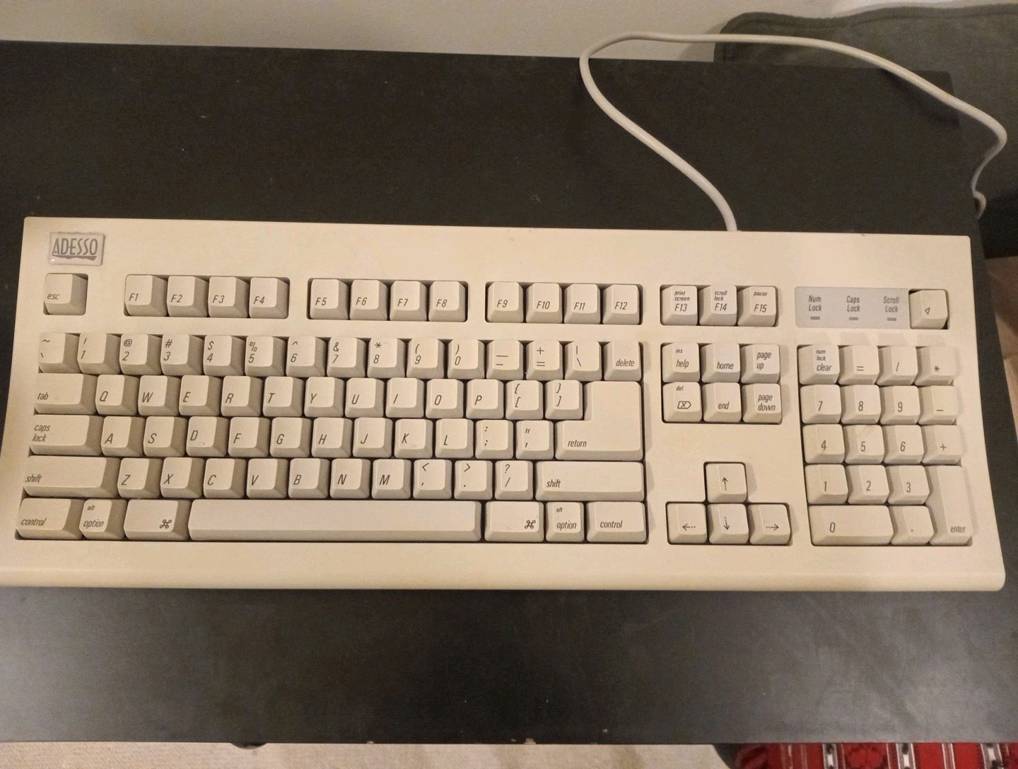 Vintage Adesso Extended Keyboard 305 Ps/2 Untested Please Read