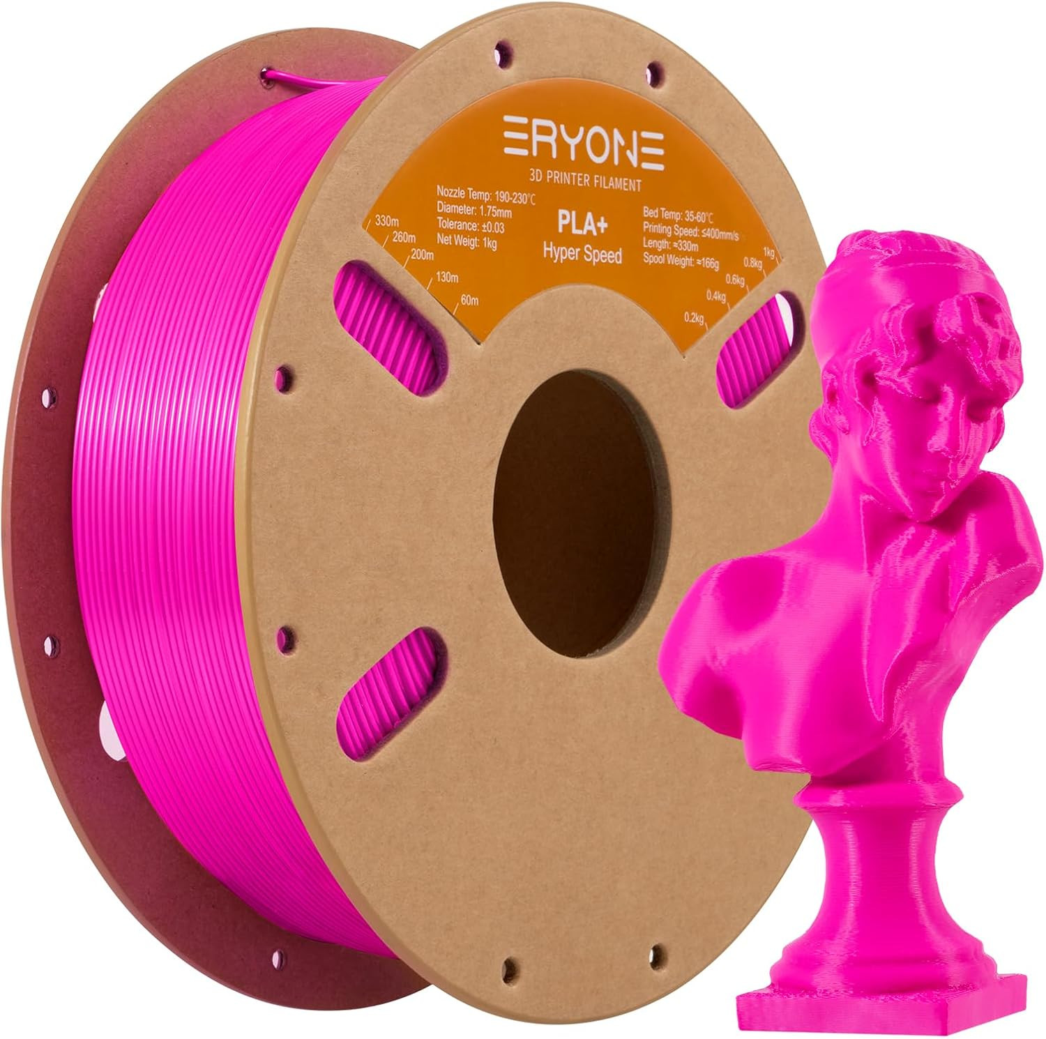 ERYONE High Speed PLA plus Filament 1.75Mm +/- 0.03Mm, Rapid Filament PLA+ for F