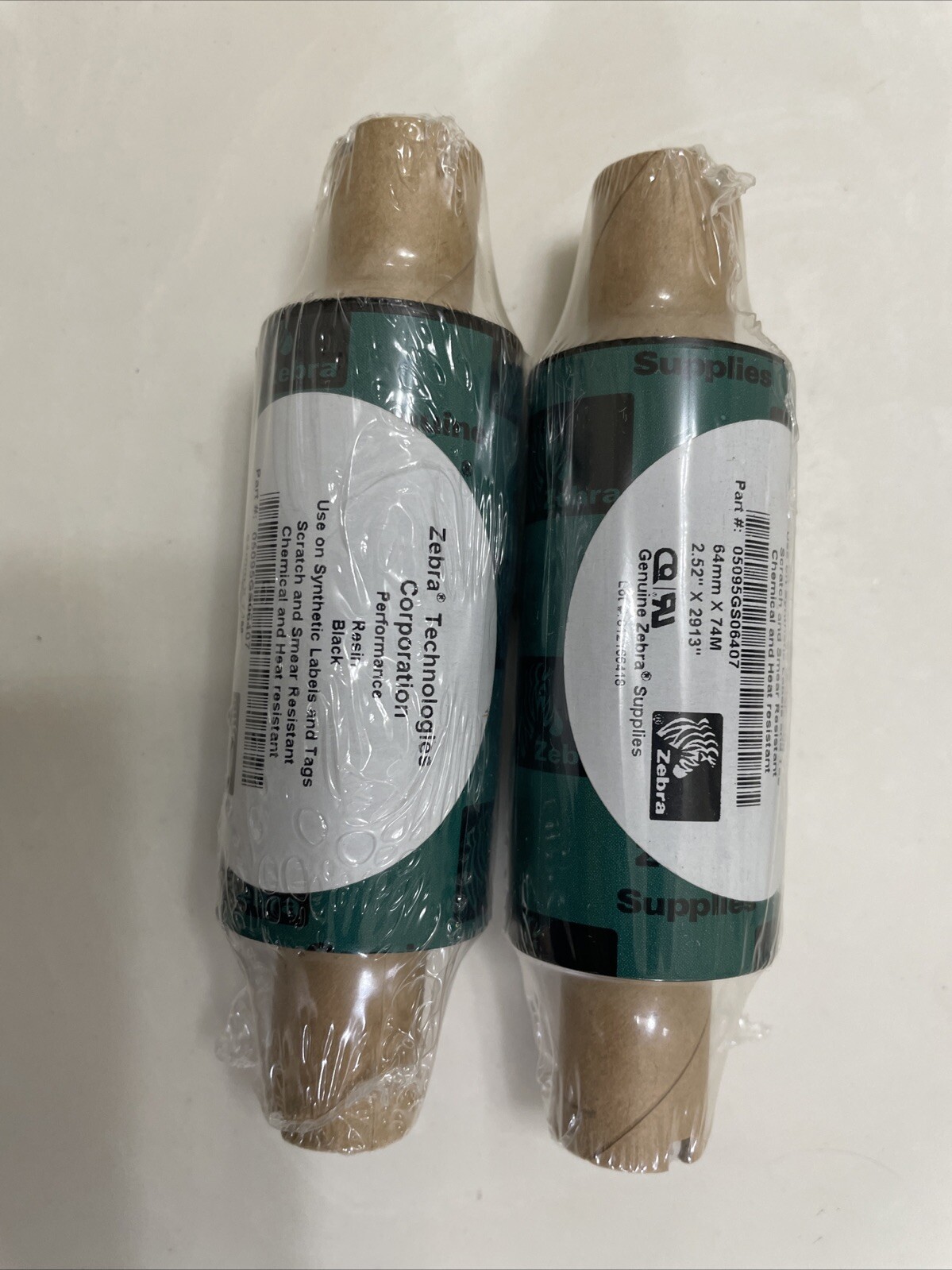 Genuine Zebra 05095GS06407 Wax Resin Ribbon 2.52” GX430 ZD420 ZD620 ZD500 GK420