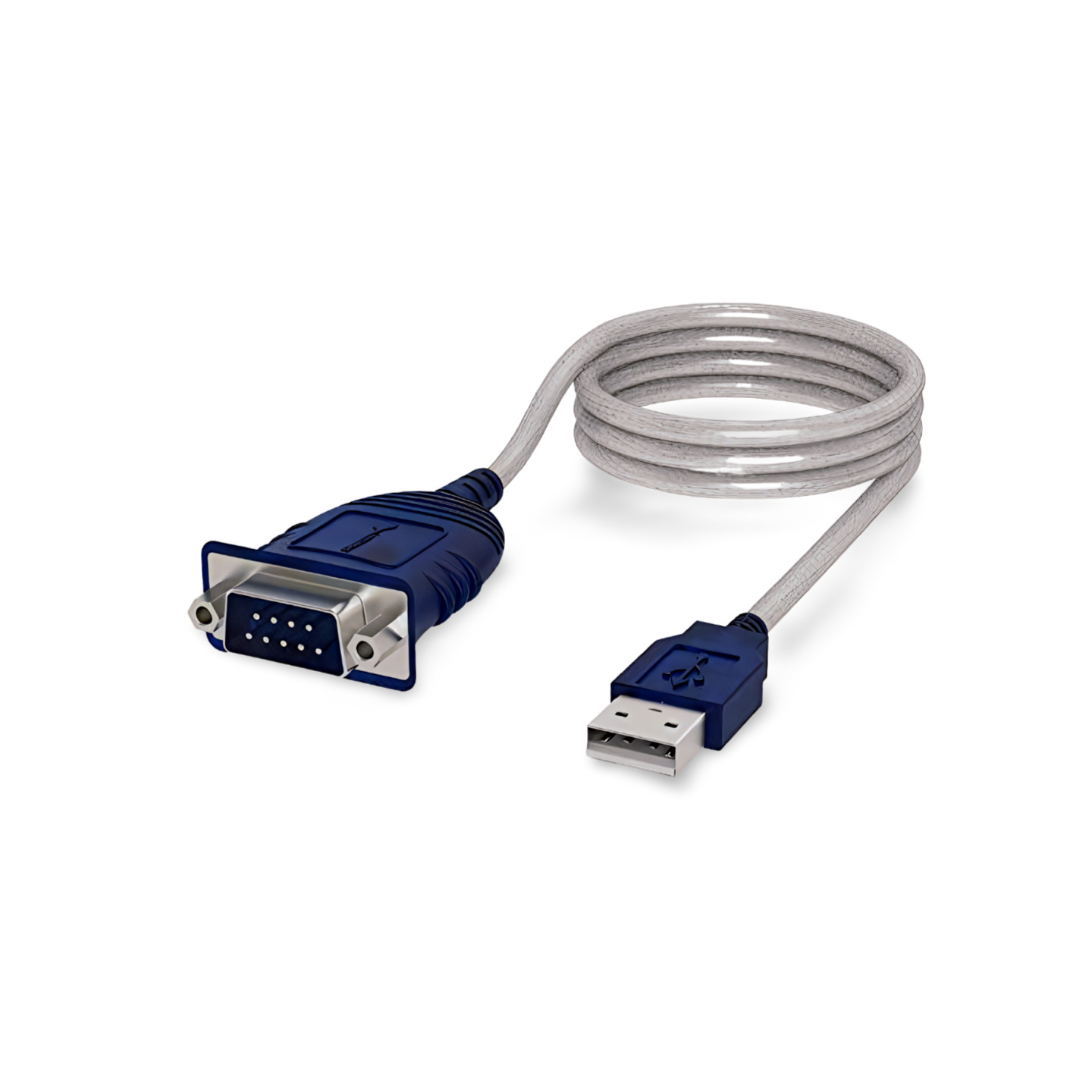6ft USB 2.0 DB9 Male Serial Port Cable Sabrent CB-DB9P - Blue
