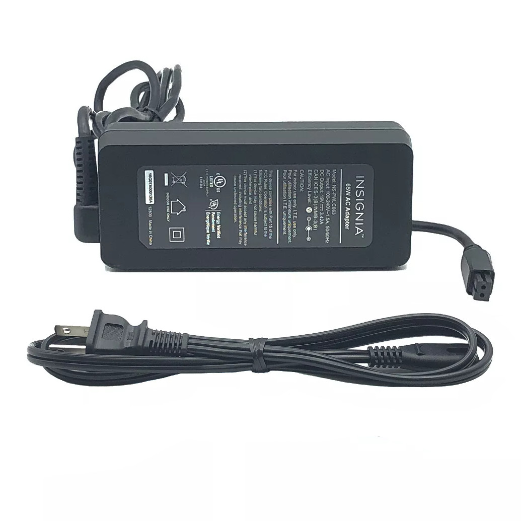 Original Insignia NS-PWL965 Power Supply AC/DC Adapter 19V 3.42A 65W No Tip