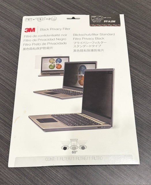 New 3M Black Privacy Filter PF14.0W for Laptop Factory Sealed PF 14.0W Original