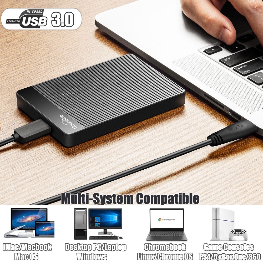 500GB 1TB 2TB External Hard Drive Portable HDD USB 3.0 for PC/Mac/Laptop/PS4/TVs