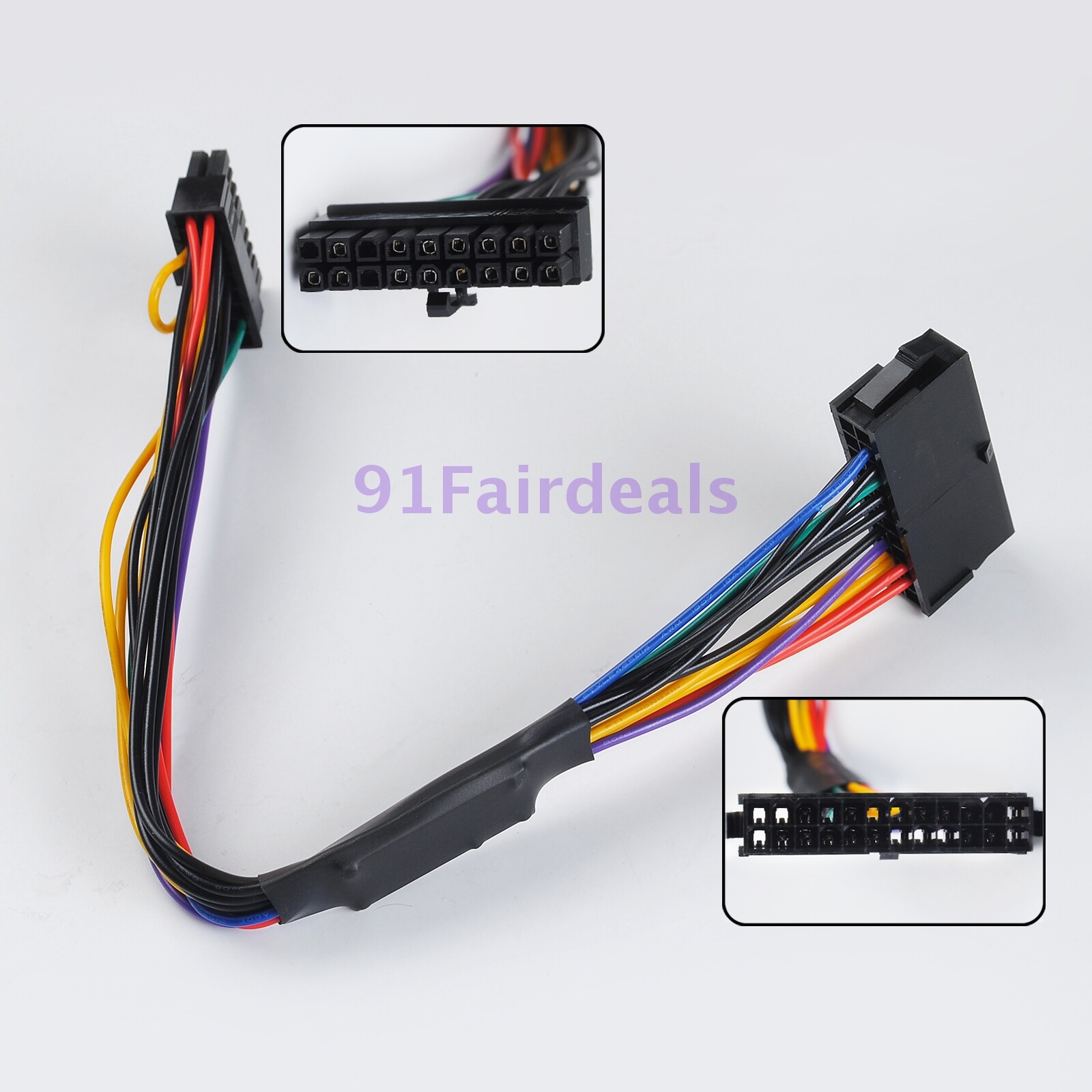 ATX 24Pin to Motherboard 18Pin Power Supply Cable 18AWG for HP Z210 Z440 Z640