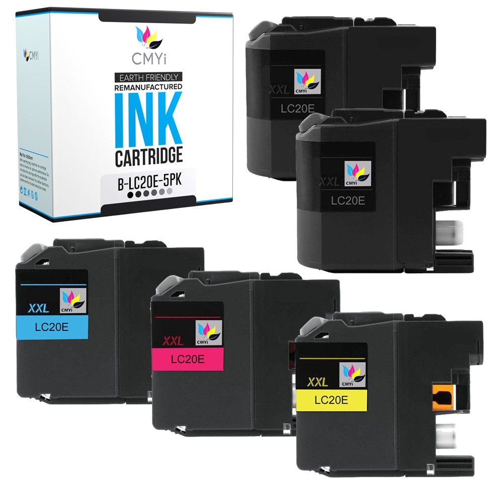 5PK CMYi Compatible LC-20E Ink Cartridges XXL fits Brother MFC-J5920DW J785DW