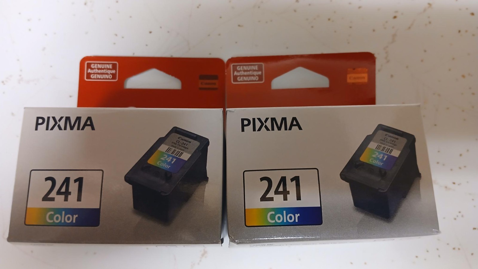 2 Pack Canon CL-241 Color Ink Cartridges Genuine OEM New in Box PIXMA