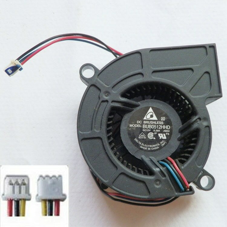 DELTA BUB0512HHD 5015 DC 12V 0.26A 3WIRE Blower projection turbine cooling fan