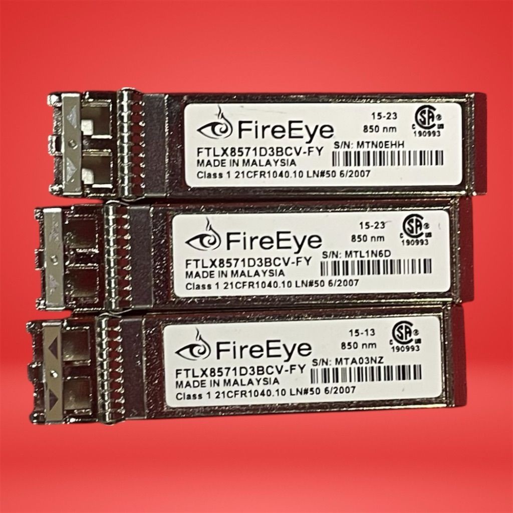 Finisar Lot 3x 10G SFP+ SR Transceivers FTLX8571D3BCV-FY 850nm LC
