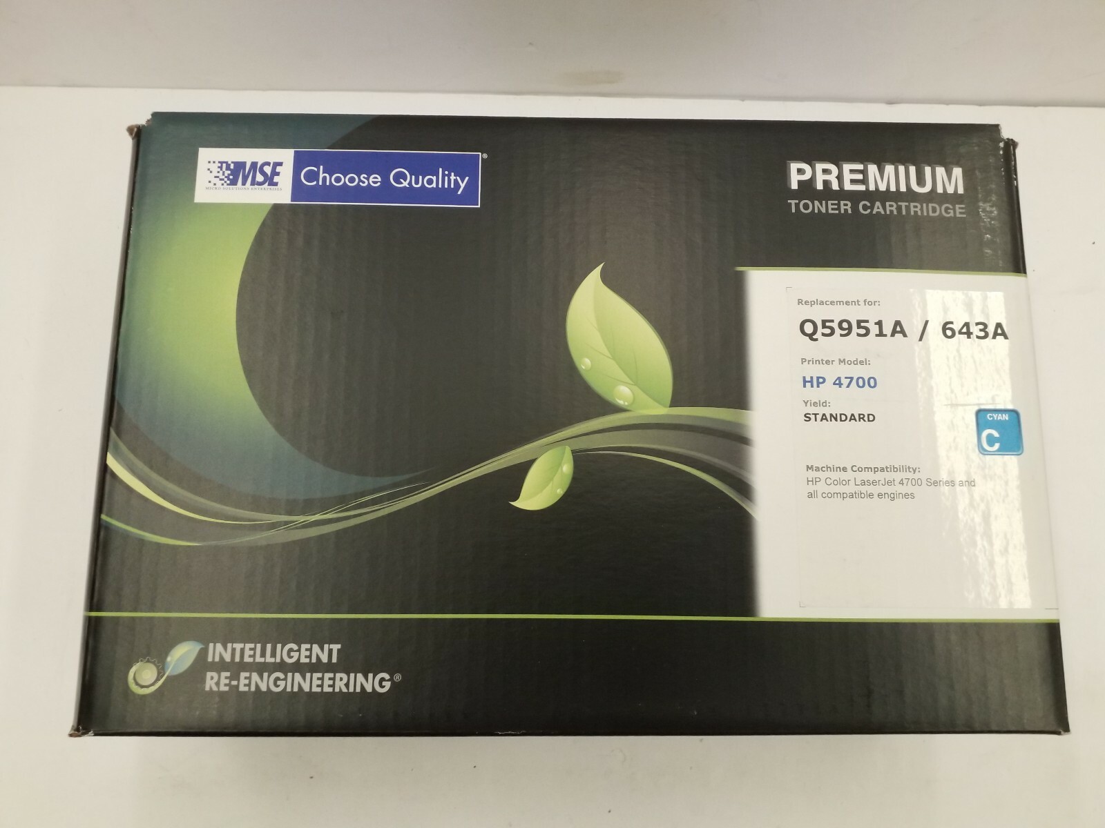 MSE Q5951A  Remanufactured Cyan Toner Cartridge for HP (HP 643A)
