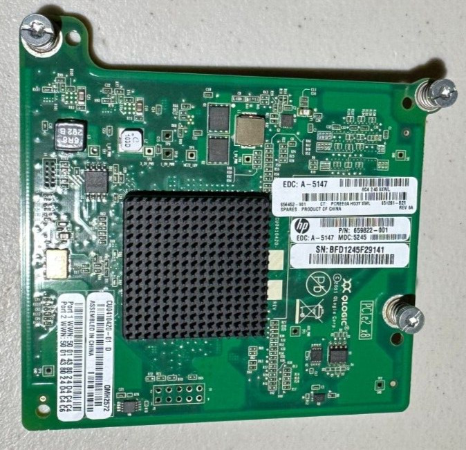 HP 659822-001 8GB Fibre Channel 656452-001 651281-B21