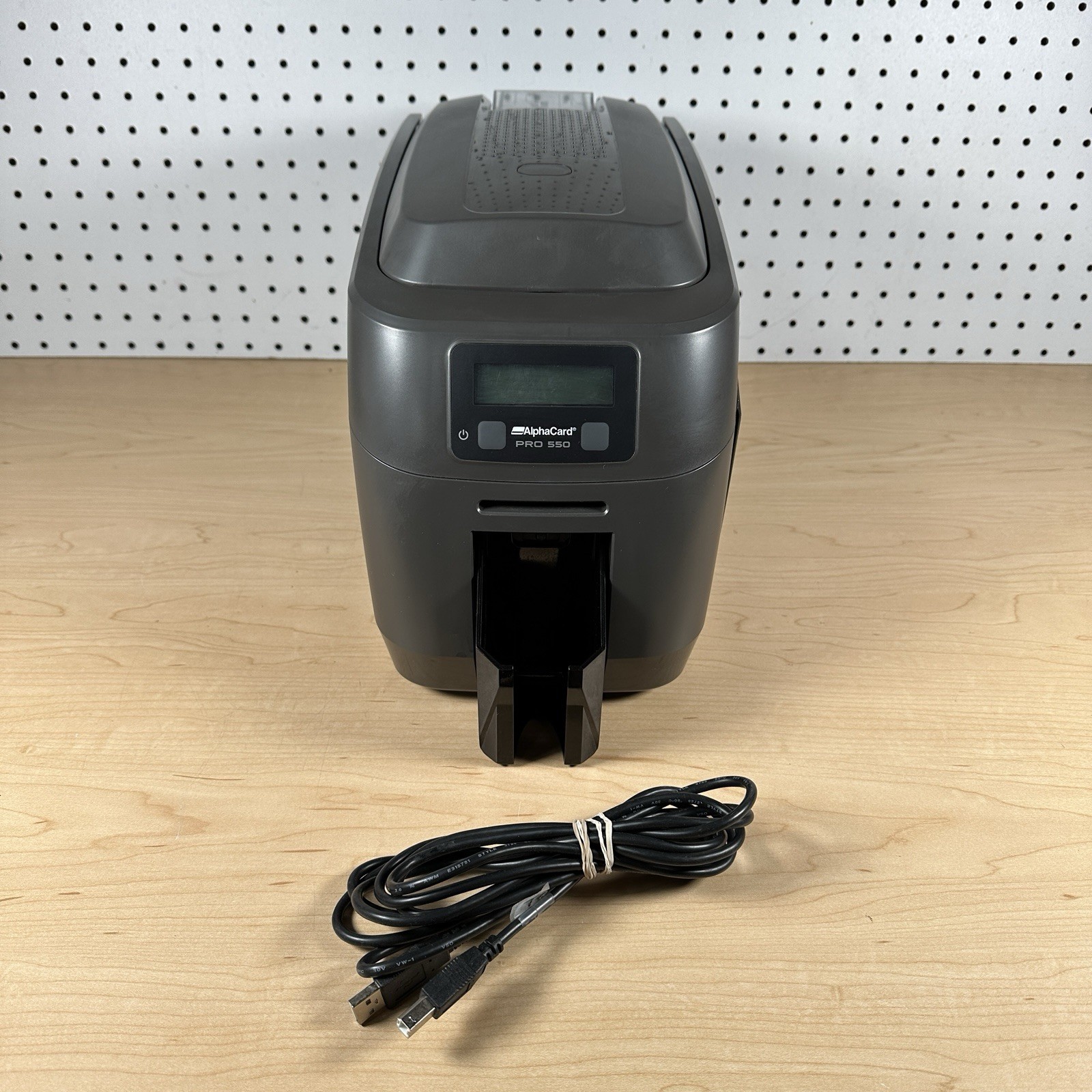 MAGiCARD AlphaCard PRO 550 STD DUO ID Card Printer 1078 Cards Printed NoPowerCor