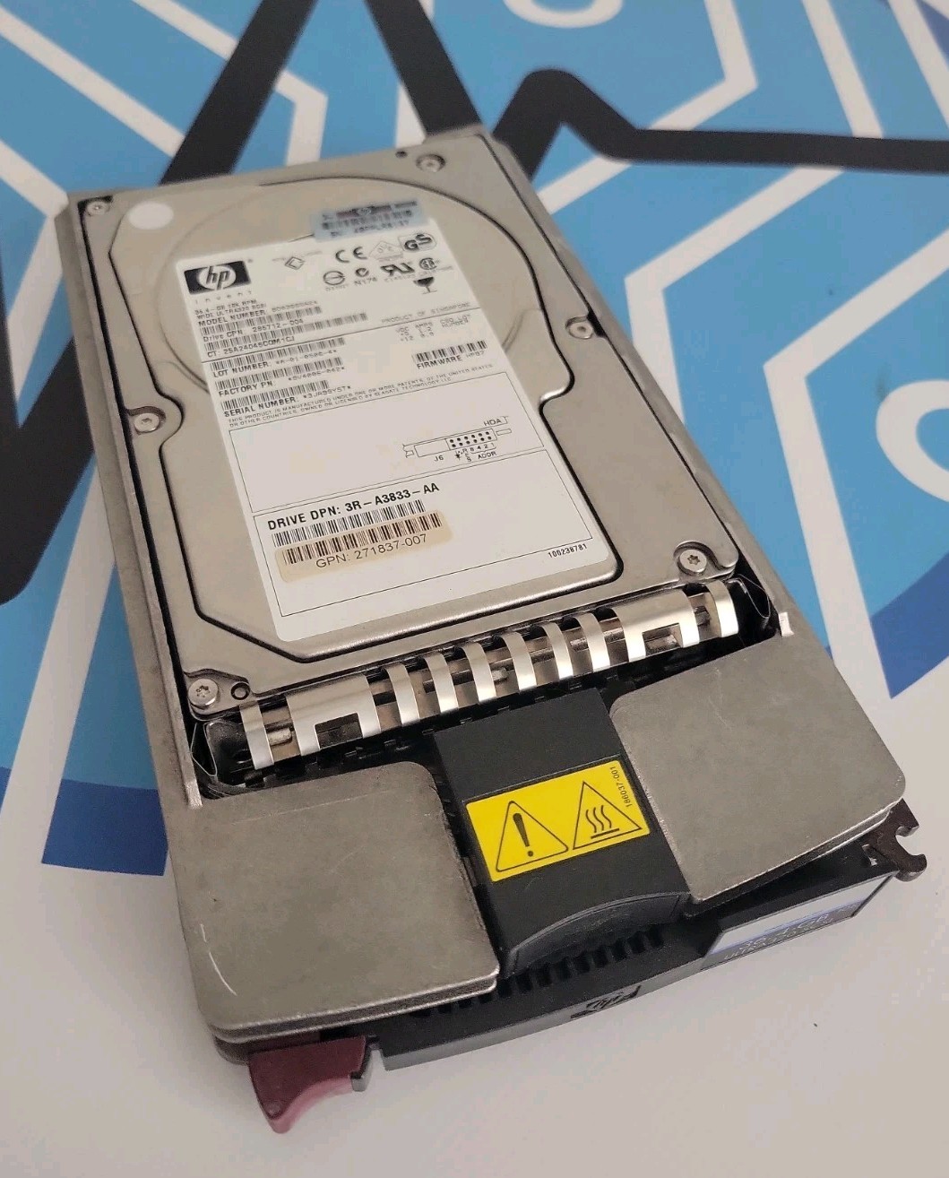 HP 286712-004 36.4GB 10K RPM Ultra320 SCSI 80pin 3.5" HDD BD03685A24 w/ Caddy