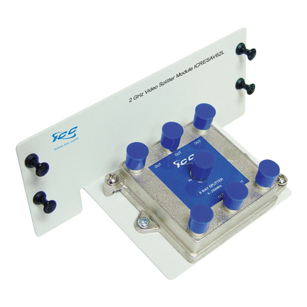 ICC Deluxe Series Video Splitter Modules ICRESAV62L 2GHZ Video Split 1x6
